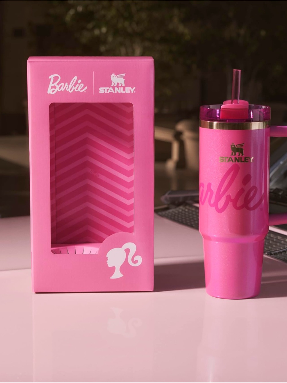Stanley x Barbie Pink 40oz Tumbler with Straw